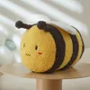 Mignon fleur abeille en peluche peluche douce fleur coussin coussin abeille douce poupée maison canapé décoration oreiller enfants cadeau 231220