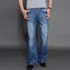 Jeans Men 2023 Mens Modis Big Flared Boot Cut Leg Loose Fit high Waist Male Designer Classic Denim Pants 231220