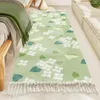 Tapis long tapis de sol couverture de chevet tissé gland fenêtre ménage japonais salon pur coton tapis