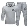 Survêtements pour hommes marque deux pièces ensemble hommes veste zippée pantalons de survêtement joggers survêtement survêtement hommes sportswear sweat à capuche pantalon mâle haut