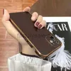 Designer telefoonhoesjes voor Iphone 15 pro max 14 plus 13 mini 11 12 Xr X Xs Max 8 7 Plus luxe Metallic Lock PU Leather Cover