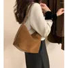 Вечерние сумки 2023, женская сумка подмышки высокого качества из натуральной кожи, женские сумки через плечо с большим рюшами и рюшами, женские универсальные сумки