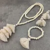 Collane con ciondolo Perline di legno Collana lunga Donna Nappa Tribale Catena della Boemia Set di gioielli di moda Kolye Collares De Moda 2023 Ketting