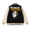 Baseballjacka Human Made Autumn Winter Trendy Brand New Men's Women's Baseball With Cotton and Cardigan Jacket