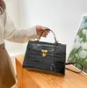 5a 럭셔리 디자이너 가방 가방 여자 핸드백 지갑 어깨 크로스 바디 백 크로 코디일 패션 브랜드 골드 대형 토트 버클 클러치 플랩 지갑