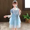 Robes de fille soir princesse filles fête bal robe tulle robe moelleuse fleur fille hiver velours tout-petit lolita robes pour enfants Nouvel An 2023