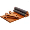 Smyckespåsar Produkter visar Stand Stand Solid Wood Armband Lagring Rack Löstagbar stege