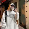 Herbst männer Hoodies Mode Pullover Für Immer Brief Drucken Mit Kapuze Sweatshirts Lässige Lose Männliche Streetwear Tops 231220