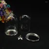 Colares de pingente 300 jogos/lote 30 20mm atacado globo de vidro clássico base 8mm contas tampa conjunto frasco garrafa capa cúpula jóias presente