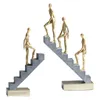 Abstract Go Up Trairs Thinker Sculpture Modern figurstaty för hemmakontorsbord Dekorprydnad 231220