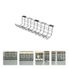 Hooks Storage Rack Wire Organizer Power Socket Under Desk Cord Bracket Cable Patch Board