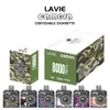 Cámara LAVIE original 8000PUFFS Malla Cigarrillos electrónicos recargables 72 mg Pluma vape desechable 550 mAh Batería 12 sabores 2% 5% Capacidad 18 ml