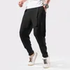 Keten Pantolon Erkekler Yaz Günlük Harem Street Giyim Sporları Geleneksel Çin Retro Pantolon Pantalons Homme 231220