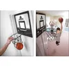 Hängendes Basketballbrett-Netz-Set, stanzfrei, transparente Tür, hängende Rückwand, Basketballkorb-Ständer, für Outdoor-Sportübungen 231220