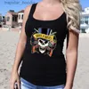 Kvinnors tankar Camis Women Tank Top Puck Rock Style Summer Slest Shirt Causal Vest Off Shoulder Loose Top Clothing Drop Shipping L231220