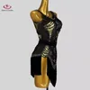 Stage Wear Latin Dance Performance Standard Clothing High-end Customized Samba Rumba Dress With Diamond Floral