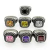 Band Rings Fashion Brand AAA Zircon Jewelry Steel Size 6 till 12 Man eller Female Black Antique Crystal Men Women Finger Ring 231219