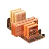 Caixas de armazenamento bandeja de sombra útil forte e resistente fácil acesso elegante simplicidade grade design cosméticos rack organizador escova de maquiagem