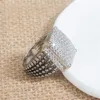 Band Rings Cable Ring Diamond and Men Luxury Punk Zircon Party Fashion Ring for Women232s