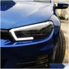 Fari per auto Fari per styling auto Accessori per l'illuminazione Streamer dinamico Indicatori di direzione Luce di marcia diurna a LED per Vw Scirocco Head Dhrdb