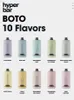 Original Hyperbar Boto 7000 Puff Disposable E Cigarette 18 Flavors 16ml Pod Rechargeable Battery 500mAh 7K Puffs 2% 5% RBG Light Vape Pen Kit Fast Delivery