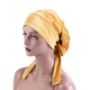 Nya kvinnor sammet turban med bandhuvud wrap beanie håravfall kemo slouchy baggy cap bonnet afrikansk nigeriansk huvudbonader