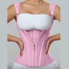 Fajas Colombian Girdle Extreme Waistcoat Platinum Edition Button Up Zip Up Corset Top Waist Trainer Double Compression Control 231220