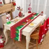 Mise à niveau du chemin de table de Noël, décoration de joyeux Noël pour la maison, décor de fête de noël du père noël 2023, bonne année 2024