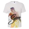 Camiseta con estampado 3D de la cantante Selena Quintanilla, camiseta divertida de manga corta con cuello redondo para mujer y hombre, camisetas gráficas, ropa de calle