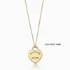 Pendant Necklaces Gold Heart Necklace Womens Stainless Steel 10mm 15mm 19mm Pendant Fashion Couple Necklace Valentines Day Gift Girlfriend Jewelry Wholesale