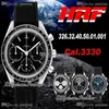 HRF Racing Cal 3330 A3330 Automatic Chronograph Mens Watch Black Texture Dial Black Rubber Edition 326 32 40 50 01 001 Pureti274i