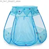 Tents Toy Kids gioca a tenda per baby giocattolo per esterno principessa giochi portatili ospiti ocean palle da piscina per bambini giocate tende per bambini TD0026 Q231220