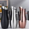 Water Bottles 304 Stainless Steel Pot Cold Boiled Cup Golden Gold Ice Freeze Kettle BEER JAR Bar Fruit Juice Red Wine Divider