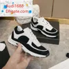 Thick soled Casual shoes women platform Travel leather lace-up sneaker 100% cowhide fashion lady Letters Flat designer Running Trainers men gym sneakers size 35-42H