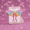 Creative Rainbow Moth Emamel Brosch Ja eller Nej Moon Insect Fjäril Moth Tarot Metal Badge Punk Lapel Pins smycken Friend Gift