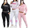 Tracce femminili con cappuccio con cappuccio pantaloni per le felpe outfit ploro outfit primaverili a maniche lunghe autunnali donne sportswar blodersprint jogging addestra