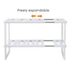 Estante de almacenamiento de cocina extensible ajustable debajo del fregadero para baño estante ahorrador de espacio armario estantes decorativos utensilios