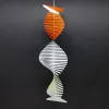 Sublimation Wind Spinner white blank metal wind bell double side transfer Aluminum Ornament blank DIY Party Decoration gift 3styles 1220