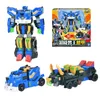 Jouets de transformation Robots 2 en 1 Mini Force V Rangers Transformation Robot en voiture jouets figurines d'action Mini Force X déformation dinosaure Robot jouet 231219