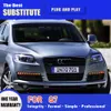 För Audi Q7 Day Running Light LED 06-15 DAYTIME RUNNING LIGHTS DYNAMISK TRUN SIGNAL LAMP DRL Tillbehör Uppgradering