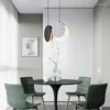 Lampade a sospensione Lampadario Spider Sfera ovale Moderno Mini Bar Portacavo in ferro Decorazione a soffitto Lustre Sospensione Luminaria De Mesa