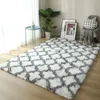 Tapis moelleux Tie Dye pour la décoration de la chambre à coucher tapis de sol moderne pour la maison grand Nordica lavable dans le salon tapis Shaggy blanc doux 231220