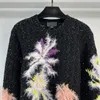 2024 Nya vårtoppar Milan Runway Sweaters O Neck Long Sleeve High End Jacquard Pullover Women's Designer Clothing 1220-2