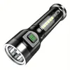 Ładowna mini latarka USB z silnym światłem i światłem bocznym