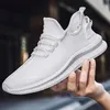 Klänningskor mesh män andas vita mens sneakers trendiga snörning lätt svart svart promenad storstorlek man tenis sko zapatillas hombre 231219