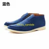 Açık Yürüyüş Chukka Botlar Tasarımcı Loropinas Ayakkabı Loropinas Unisex Düz Kısa Botlar LP Kısa Botlar Tüm Mevsimler İçin Kısa Botlar Günlük Derin Ağız Büyük Boy Loafers HBSB