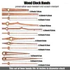Clocks Accessories 12 Pcs Quartz Clock Movement Mechanism Parts With 4 Types Of Walnut Wood Hands For Repair