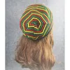 Berets Autumn Street Knitting Beanie Hat Unisex Jamaica Stripes Baggy Hip Hop Skull