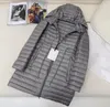 Kvinnor Watertproof Down Coat Soft Thin Coat Rita repet Klicka på midjajackor Utomhus Parkas Long Designer Streetwear Downs rockar