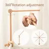 Facciamo una campana di legno in legno per bambini a 360 gradi rotazione rotante 0-12 mesi giocattolo impiccato mobile cucciolo mobile staffa da letto per bambini 231221 231221